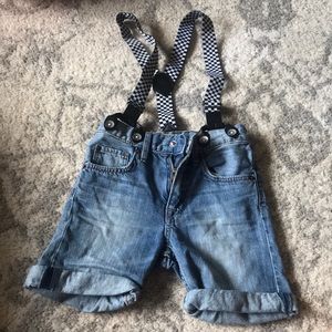 H&M suspender shorts